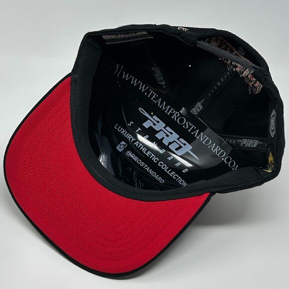 Chicago Blackhawks Hat Cap Pro Standard Stanley Cup Wool Blend Snapback Black - Picture 4 of 12